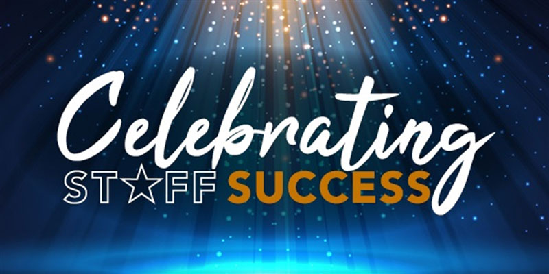 Staffordshire University's Celebrating Staff Success logo