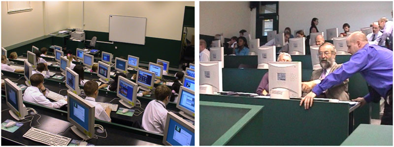 Photos of my classroom in 2001
